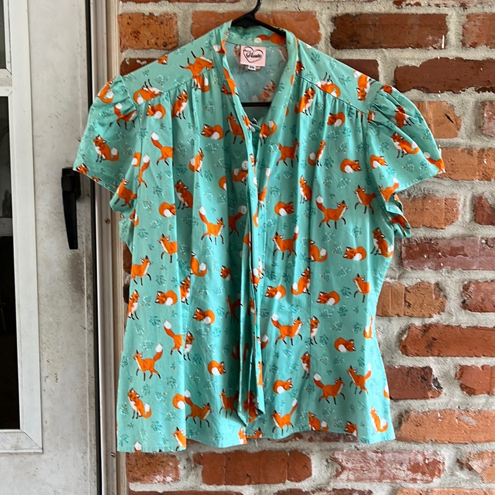 Heart of Haute Foxy Estelle blouse 2XL VGUC vintage/retro